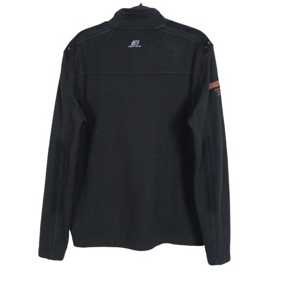Point Zero Gold Edition Black Quarter-zip Sweater - Picture 2 of 15